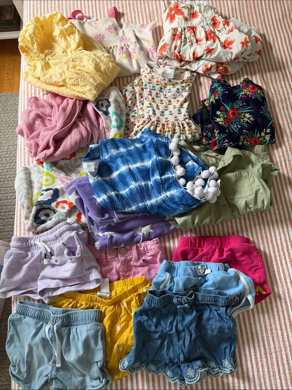 Toddler Mixed Clothing Bundle - Bright Multi-Color Summer Styles, size 3T